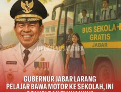 Gubernur Jabar Larang Pelajar Bawa Motor ke Sekolah, Ini Solusi dan Tujuannya