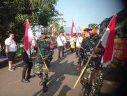 Danramil Kapten Inf Sofyan Amiruddin Dampingi Pemberangkatan Bhiksu Thudong di Vihara Sri Kukus Gunung Kalong