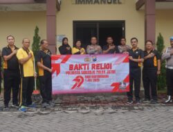 Polresta Sidoarjo Gelar Bakti Religi, Bersihkan Tempat Ibadah Jelang Hari Bhayangkara
