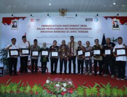 BINAAN BNNP JATENG BORONG PENGHARGAAN DARI BNN RI: DARI DESA, TUMBUH HARAPAN MENUJU JAWA TENGAH BERSIH DARI NARKOBA!