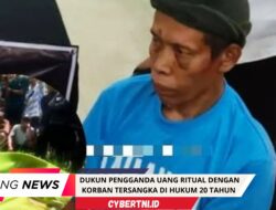 DUKUN PENGGANDA UANG RITUAL DENGAN KORBAN TERSANGKA DI HUKUM 20 TAHUN