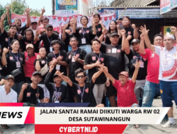 JALAN SANTAI RAMAI DIIKUTI WARGA RW 02 DESA SUTAWINANGUN