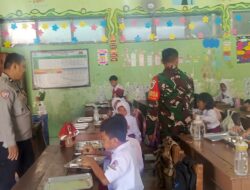Babinsa dan Bhabinkamtibmas Kelurahan Kesambi Bersinergi Monitoring Program Makan Bergizi.