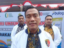 SATGAS PANGAN POLDA JATENG GELAR GERAKAN PANGAN MURAH, WARGA ANTUSIAS DAPAT BERAS MURAH 