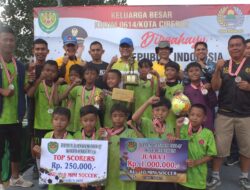 Dandim 0614/KOTA CIREBON RESMI TUTUP FESTIVAL SEPAK BOLA USIA DINI U-10 & U-12