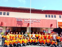 POLRES WONOGIRI BERSINERGI DI LATIHAN BERSAMA RELAWAN HADAPI BENCANA 