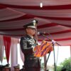 DANDIM 0614/KOTA CIREBON BACAKAN TEKS PANCASILA PADA UPACARA HUT KE-80 RI DI STADION BIMA 