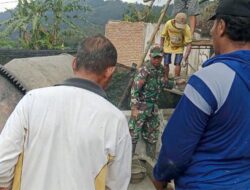 KERINGAT TNI DAN WARGA MENYATU DI BALIK PEMBANGUNAN MASJID DAWUHAN 