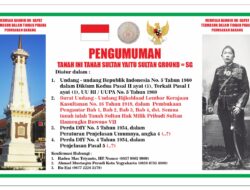 BUMI NINGSUN TANAH INSUN   TANAH SULTAN BUKAN TANAH KRATON , TANAH SULTAN ADALAH HAK MILIK TURUN TEMURUN H.B.VII