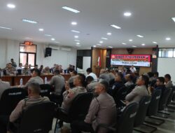 POLRES JEPARA GELAR RAKOR PERSIAPAN PENGAMANAN LIGA 1 ANTARA PERSIJAP JEPARA VS AREMA FC