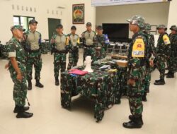 YONIF 503 KOSTRAD GELAR PEMERIKSAAN PERLENGKAPAN JELANG LATIHAN BERSAMA LINUD MALINDO–8 TA 2025 KSATRIA MAYANGKARA 