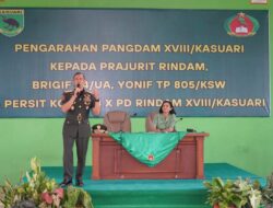 PANGDAM KASUARI LANTIK 480 PRAJURIT BARU : AWAL PERJALANAN PANJANG SANG PATRIOT BANGSA 