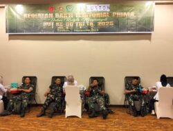 KODIM 0614/KOTA CIREBON GELAR DONOR DARAH DALAM RANGKA HUT KE-80 TNI