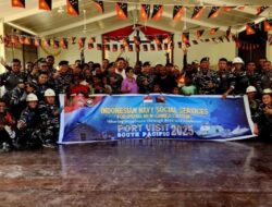 TNI AL GELAR BAKTI SOSIAL DAN KESEHATAN UNTUK MASYARAKAT PAPUA NUGINI 