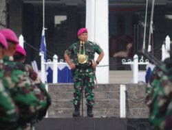 SIAP DUKUNG HUT KE-80 TNI, DANBRIGIF 4 MARINIR/BS PIMPIN APEL KESIAPAN SECARA TATAP MUKA DAN VIRTUAL