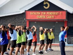 Cek Kemampuan Jasmani, Prajurit Yonif 5 Marinir Laksanakan Tes Kesamaptaan