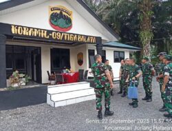 Tim Audit Kinerja Itjenad Laksanakan Peninjauan Rehab Kantor Koramil 09/Tigabalata Kodim 0207/Simalungun