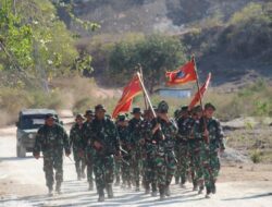 Tingkatkan Ketahanan Fisik, Prajurit Yonmarhanlan VII Kupang Laksanakan Hanmars