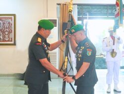 Tongkat Komando Yonif 756/Wimane Sili Beralih Ke Mayor Inf Yoel Sry Liga