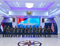 KAS KORMAR LAKSANAKAN LAPORAN KENAIKAN PANGKAT PERWIRA TINGGI