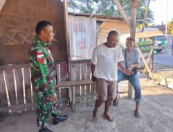 Komsos Dengan Tokoh Masyarakat, Babinsa Koramil Kota Atambua Himbau Jaga Kamtibmas