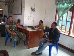 Kelurahan Kladufu Koramil 1802/01-Sorong Kota, Lakukann Sosialisasi Penerimaan Bintara PK Gel II Dan Tamtama PK Gel III.