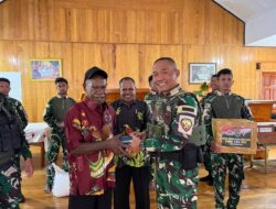Sambut HUT ke-80 TNI, Satgas Yonif 743/PSY Berbagi Kasih Di Tanah Papua