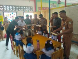 Koramil 06/Thb Hadiri Launching Program MBG Di Yayasan Gema Bangsa Nias Indo