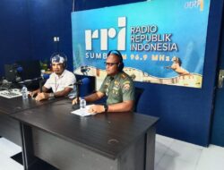 Dandim 1629/SBD Sosialisasi Rekrutmen TNI AD Lewat Podcast