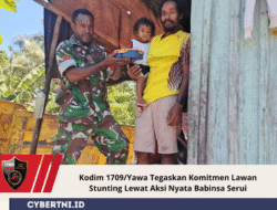 Kodim 1709/Yawa Tegaskan Komitmen Lawan Stunting Lewat Aksi Nyata Babinsa Serui