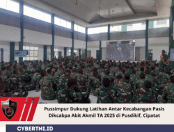 Pussimpur Dukung Latihan Antar Kecabangan Pasis Dikcabpa Abit Akmil TA 2025 di Pusdikif, Cipatat