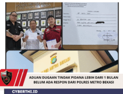 ADUAN DUGAAN TINDAK PIDANA LEBIH DARI 1 BULAN BELUM ADA RESPON DARI POLRES METRO BEKASI
