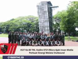 HUT Ke-80 TNI, Kodim 0721/Blora Ajak Insan Media Perkuat Sinergi Melalui Outbound