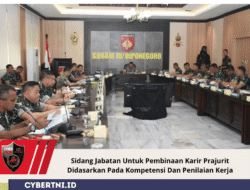 Sidang Jabatan Untuk Pembinaan Karir Prajurit Didasarkan Pada Kompetensi Dan Penilaian Kerja