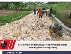 Koramil 1628-01/Taliwang Dorong Partisipasi Warga Lewat Kegiatan Gotong Royong