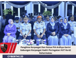 Panglima Korpasgat Dan Ketua PIA Ardhya Garini Gabungan Korpasgat Hadiri Peringatan HUT Ke-62 Koharmatau