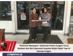 “Polantas Menyapa”: Satlantas Polres Sragen Terus Edukasi dan Beri Apresiasi kepada Wajib Pajak Taat di Samsat Sragen