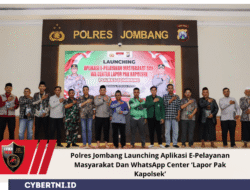 Polres Jombang Launching Aplikasi E-Pelayanan Masyarakat Dan WhatsApp Center ‘Lapor Pak Kapolsek’