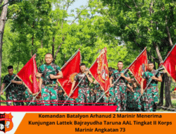 Komandan Batalyon Arhanud 2 Marinir Menerima Kunjungan Lattek Bajrayudha Taruna AAL Tingkat II Korps Marinir Angkatan 73