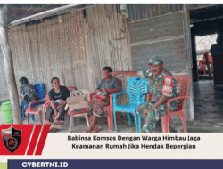 Babinsa Komsos Dengan Warga Himbau Jaga Keamanan Rumah Jika Hendak Bepergian