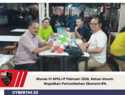 Munas VI APKLI-P Februari 2026, Ketua Umum: Wujudkan Pertumbuhan Ekonomi 8%