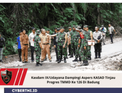 Kasdam IX/Udayana Dampingi Aspers KASAD Tinjau Progres TMMD Ke 126 Di Badung
