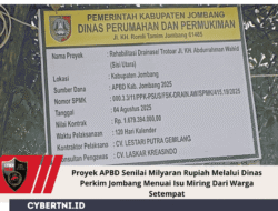 Proyek APBD Senilai Milyaran Rupiah Melalui Dinas Perkim Jombang Menuai Isu Miring Dari Warga Setempat