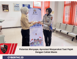 Polantas Menyapa, Apresiasi Masyarakat Taat Pajak Dengan Coklat Manis