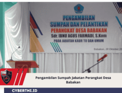 Pengambilan Sumpah Jabatan Perangkat Desa Babakan