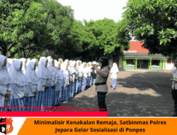 Minimalisir Kenakalan Remaja, Satbinmas Polres Jepara Gelar Sosialisasi di Ponpes