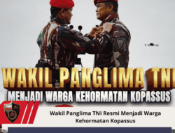Wakil Panglima TNI Resmi Menjadi Warga Kehormatan Kopassus