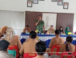 Momen Penuh Keakraban, Danramil 05/Serbelawan Hadiri Pisah Sambut Camat Dolok Batu Nanggar