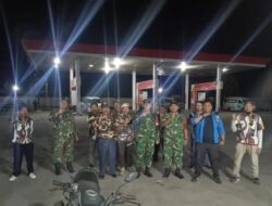 Patroli Gabungan Koramil 14/Raya Bersama Komponen Masyarakat, Wujud Sinergi Jaga Kamtibmas Di Kecamatan Raya
