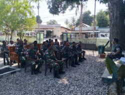 Danramil Betun Ingatkan Anggota Bertanggungjawab Terhadap Setiap Pelaksanaan Tugas